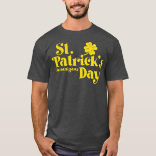 St Patricks Day Shenanigans gouden tekst T-shirt