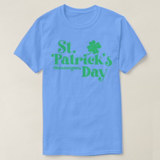 St Patricks Day Shenanigans groene tekst T-shirt (Design voorkant)