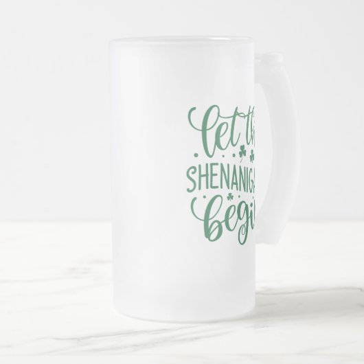 St. Patrick's Day Shenanigans Matglas Bierpul (Voorkant rechts)