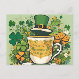St Patrick's Day Shenanigans Party Aankondigingskaart