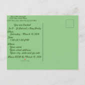  St Patrick's Day Shenanigans Party Aankondigingskaart (Achterkant)