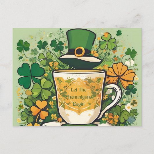  St Patrick's Day Shenanigans Party Aankondigingskaart (Voorkant)