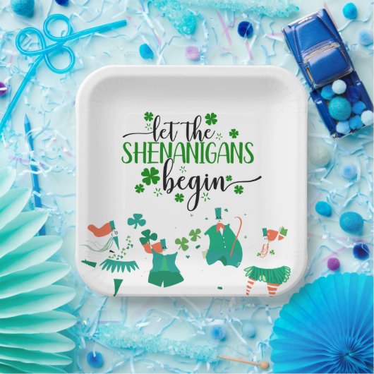 St. Patrick's Day Shenanigans Party Papieren Bordje (Feest)