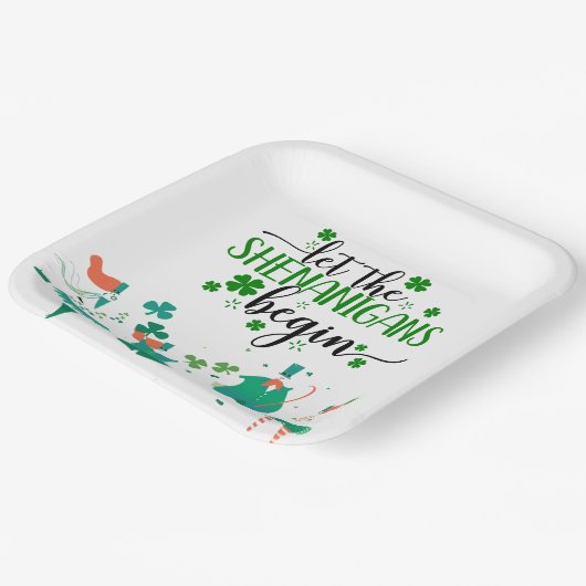 St. Patrick's Day Shenanigans Party Papieren Bordje (Gebogen)