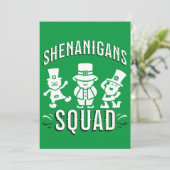 ST PATRICK'S DAY - SHENANIGANS SQUAD FEESTDAGENKAART (Staand voorkant)
