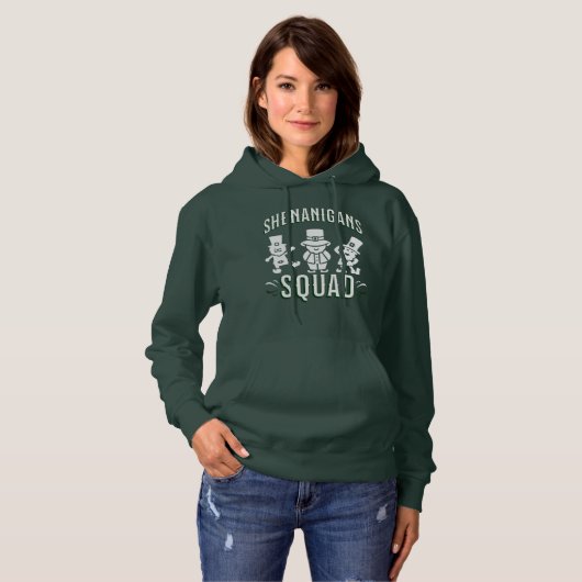 ST PATRICK'S DAY - SHENANIGANS SQUAD HOODIE (Voorkant volledig)
