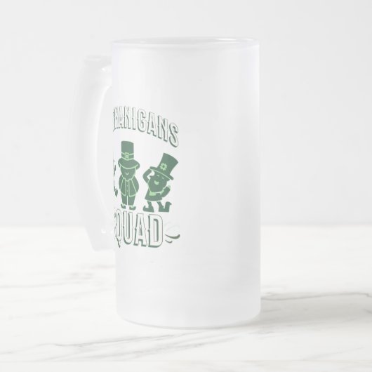 ST PATRICK'S DAY - SHENANIGANS SQUAD MATGLAS BIERPUL (Voorkant links)