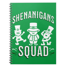 ST PATRICK'S DAY - SHENANIGANS SQUAD T-Shirt Notitieboek