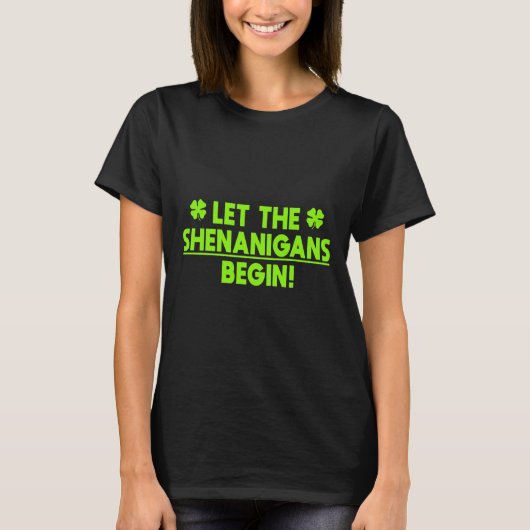 St Patricks Day Shenanigans T-shirt (Voorkant)