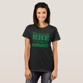 St Patricks Day Shenanigans Zij naar mijn Nanigans T-shirt (Voorkant volledig)