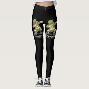 St Patricks Day Shenanigator Dabbing Leprechaun Leggings