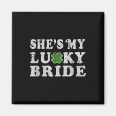 St Patricks Day Shes My Lucky Bride Wedding Shower Magneet (Voorkant)