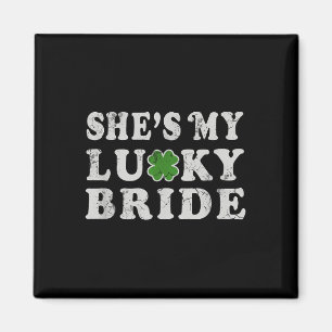 St Patricks Day Shes My Lucky Bride Wedding Shower Magneet