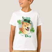 St. Patrick's Day Shiba Inu T-shirt (Voorkant)