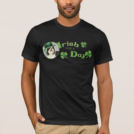 St. Patrick's Day Shih Tzu T-shirt (Voorkant)