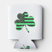 St Patricks Day Shirt | Ierse Amerikaanse vlag Blikjeskoeler (Achterkant)