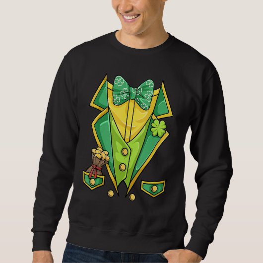 St Patricks Day Shirt Irish Tuxedo Childs Leprecha (Voorkant)