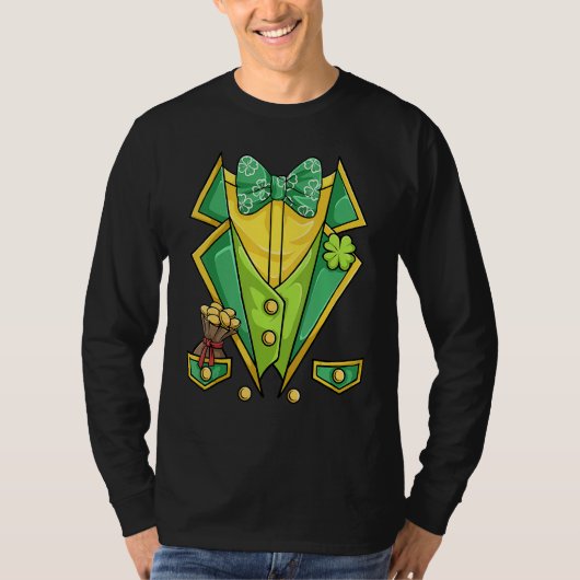 St Patricks Day Shirt Irish Tuxedo Childs Leprecha (Voorkant)