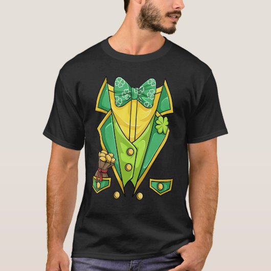 St Patricks Day Shirt Irish Tuxedo Childs Leprecha (Voorkant)