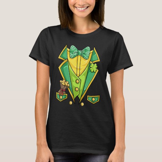 St Patricks Day Shirt Irish Tuxedo Childs Leprecha (Voorkant)