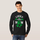 St Patrick's Day Shirt Lucky Saint Bernard Dog Mom (Voorkant volledig)