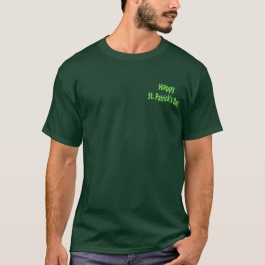 St. Patrick's Day shirt met design op de achterzij (Voorkant)