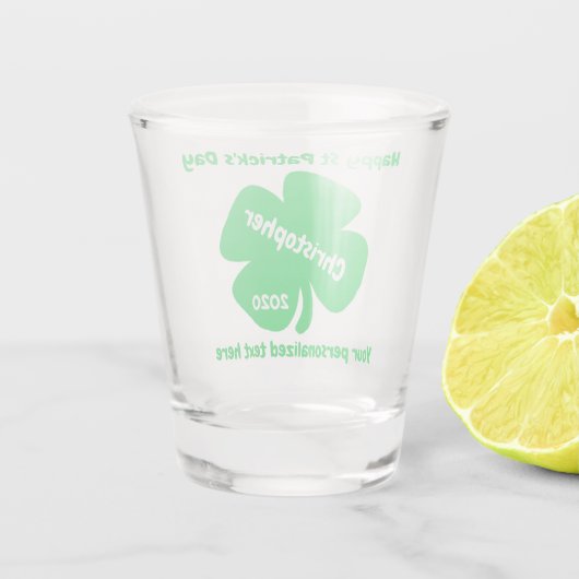 St Patrick's Day Shot Glas (Achterkant)