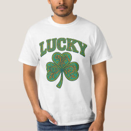 St. Patrick's Day | Sierlijke Lucky Shamrock Kunst T-shirt