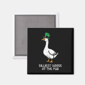 St. Patrick's Day Silliest Goose Pub Saint Pattys Magneet (Voorkant / Achterkant)