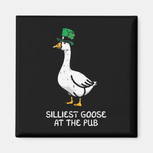 St. Patrick's Day Silliest Goose Pub Saint Pattys  Magneet