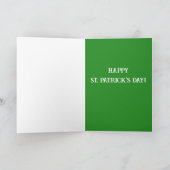 St. Patrick's Day Sint-Bernardshond Feestdagen Kaart (Binnen)