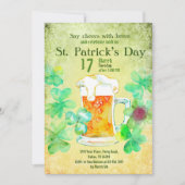 St Patrick's Day Sjabloon, Party Invitation, Kaart (Voorkant)