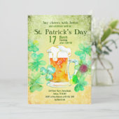 St Patrick's Day Sjabloon, Party Invitation, Kaart (Staand voorkant)