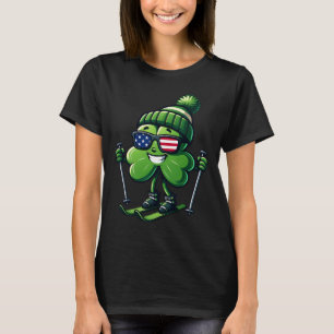 St Patricks Day Skien Shamrock Klavers Iers Amer T-shirt