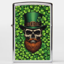 St. Patrick's Day Skull