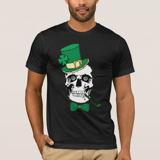 St. Patrick's Day Skull Shirt (Voorkant)