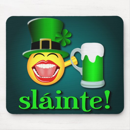 St Patrick's Day Sláinte Mousepad Muismat (Voorkant)