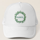St. Patrick's Day - Slainte! Pet met Shamrocks (Voorkant)