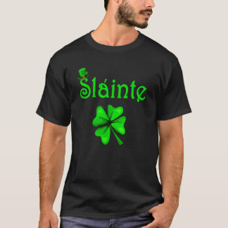 St Patricks Day Slainte Shamrock Saint Irish Manne T-shirt