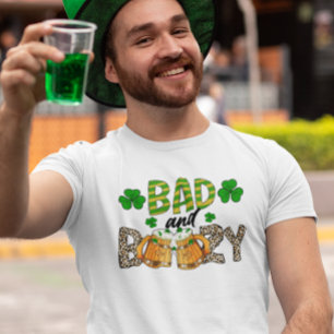 St. Patrick's Day Slecht en Dronken Beer Grappig T-shirt