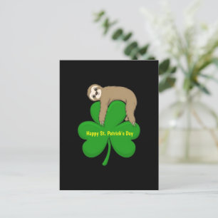 St. Patrick's Day Sloth briefkaart