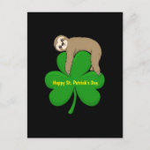 St. Patrick's Day Sloth briefkaart (Voorkant)