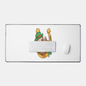 St Patrick's Day Sloth Hoefijzer Lucky Bureaumat (Keyboard & Muis)