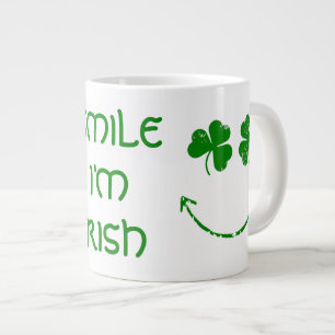 St Patrick's Day Smile Ik ben Iers Grote Koffiekop