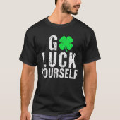 St Patrick's Day Smudge Clover - Smudge The Cats E T-shirt (Voorkant)