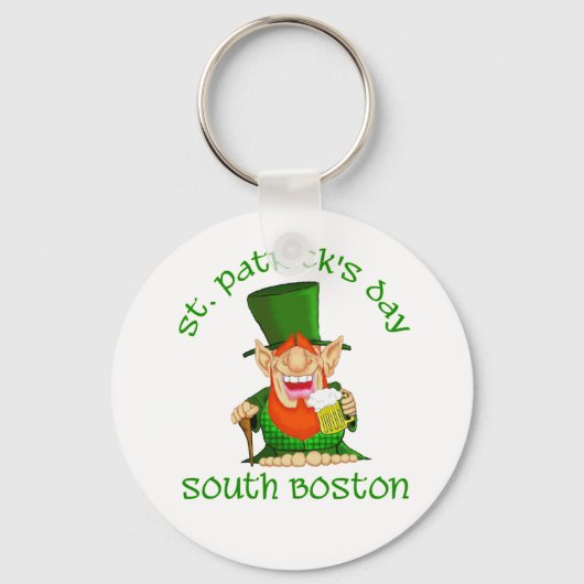 St Patricks Day ~South Boston Sleutelhanger (Voorkant)