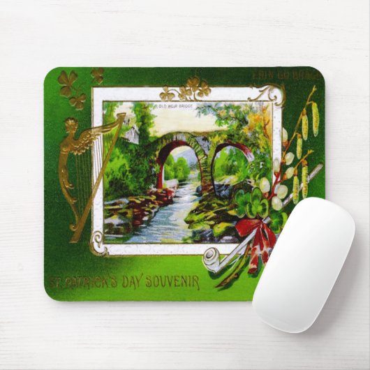 St. Patrick's Day Souvenir Card Mousepad Muismat (Met muis)