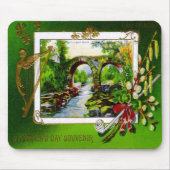 St. Patrick's Day Souvenir Card Mousepad Muismat (Voorkant)