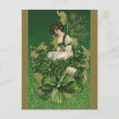 St. Patrick's Day Souvenir, Irish Lass Briefkaart (Voorkant)