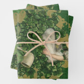 St. Patrick's Day Souvenir, Irish Lass Inpakpapier Vel (In situ)